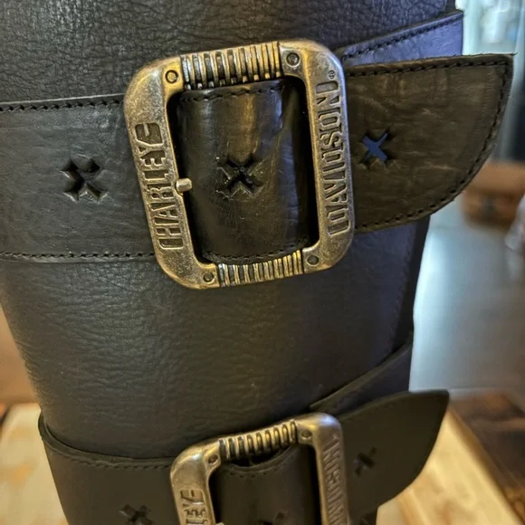 Harley-Davidson Women's Black Leather Boots - Picture 7 of 8